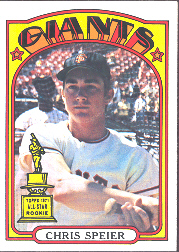 1972 Topps Baseball Cards      165     Chris Speier RC